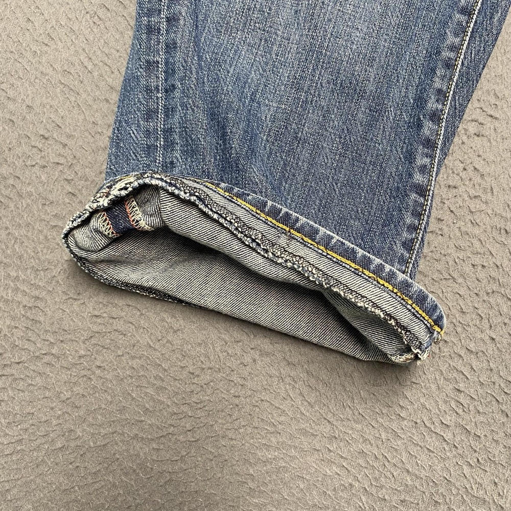 Agave Waterman Jeans Mens 38x28 Blue Relaxed Straight Denim Medium Wash Pants - Picture 5 of 14